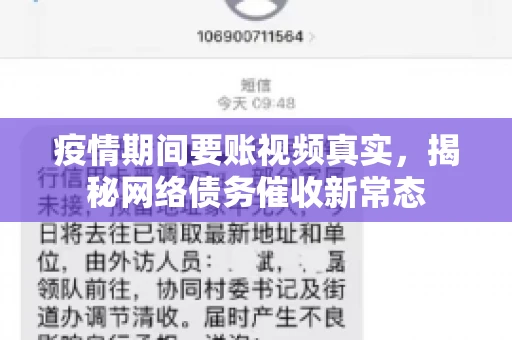 疫情期间要账视频真实，揭秘网络债务催收新常态