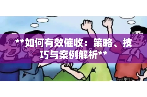 **如何有效催收：策略、技巧与案例解析**