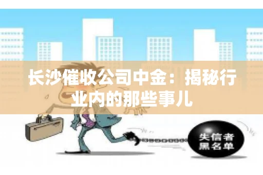 长沙催收公司中金：揭秘行业内的那些事儿